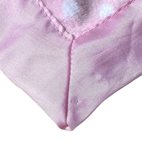 Carters Unicorn Lovey Pink White Polka Dot Satin Trim Plush Security Blanket 14” - Picture 19 of 20