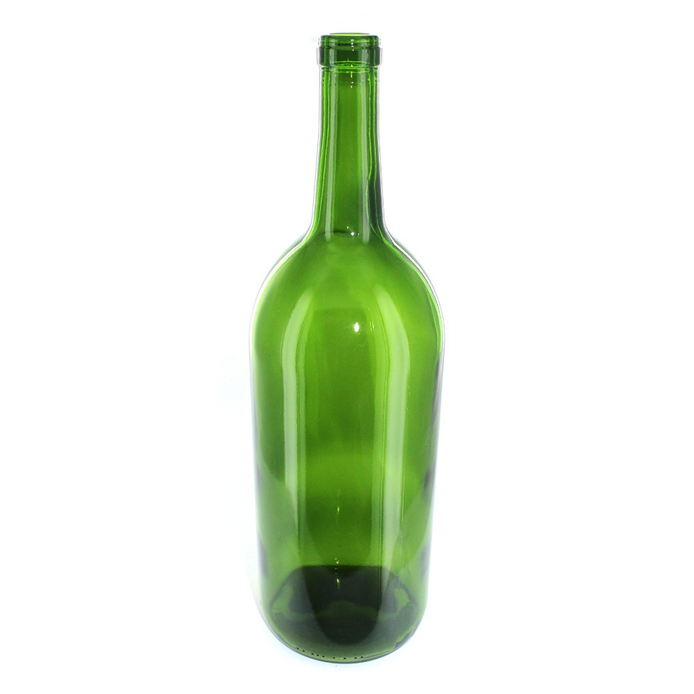 1.5 Liter Green Magnum Claret Wine Bottles, Case of 6 For Wine Making