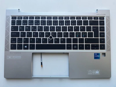 HP Elitebook 840 G7 / G8 Handauflage mit Nordic QWERTZ Layout Tastatur - Bild 1 von 2