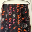 AUTHENTIC Alexander McQueen Silk Scarf， pink, red and black,  52x 12" — photo 7