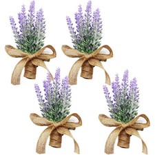 Lavender Boutonniere For Men Wedding 4 Pcs Purple Boutonniere For Men Prom Artif