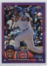 2023 Chrome Logofractor Edition Purple Refractor Nelson Velazquez Velázquez 01nw