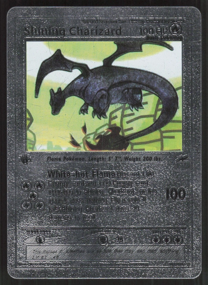 Shining Charizard , Silver Foil, #107/105 Secret Rare | eBay