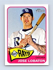 2014 Topps Heritage #401 Jose Lobaton Tampa Bay Rays
