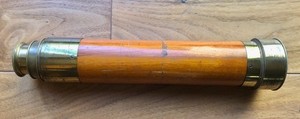 Antique 18th century 4 tube Wood/Brass Ships Telescope