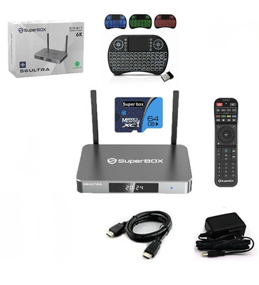 NEWEST SuperBox S6 Ultra Plus Free Keyboard And SD Card