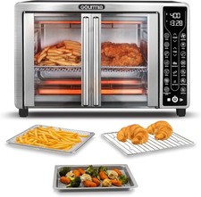 Gourmia Toaster Oven Air Fryer Combo 1700W French Door 24L GTF7460 Black NEW