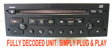 PEUGEOT 206 307 PARTNER RD3 01 CD PLAYER STEREO DECODED CLARION PU-2471A