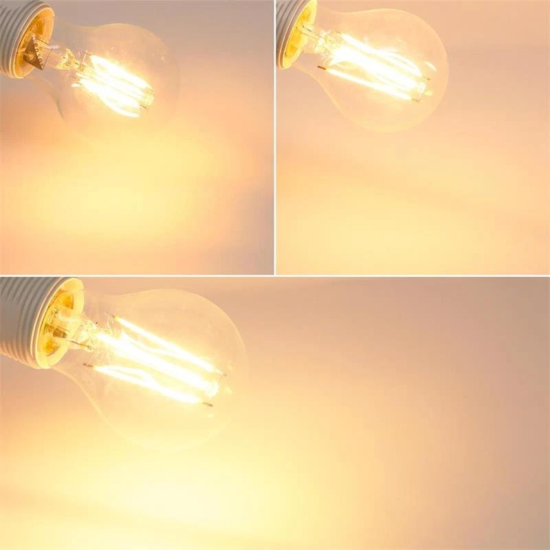 E27 Filament LED Birne mit eingebautem Dämmerungssensor, 4/7/8W 230V warmweiß - Bild 3 von 4