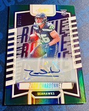 2023 Absolute Green Spectrum 02/25 Zach Charbonnet #119 Rookie Auto RC 🔥