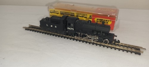 Spur N Minitrix Trix Ivatt 2-6-0 Lok LMS schwarz 6475 und läuft gut | Condition: Used