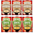3  Heinz Lentil Tinned Soup & 3 Heinz Cream Of Mushrooms Soup- Long Date 