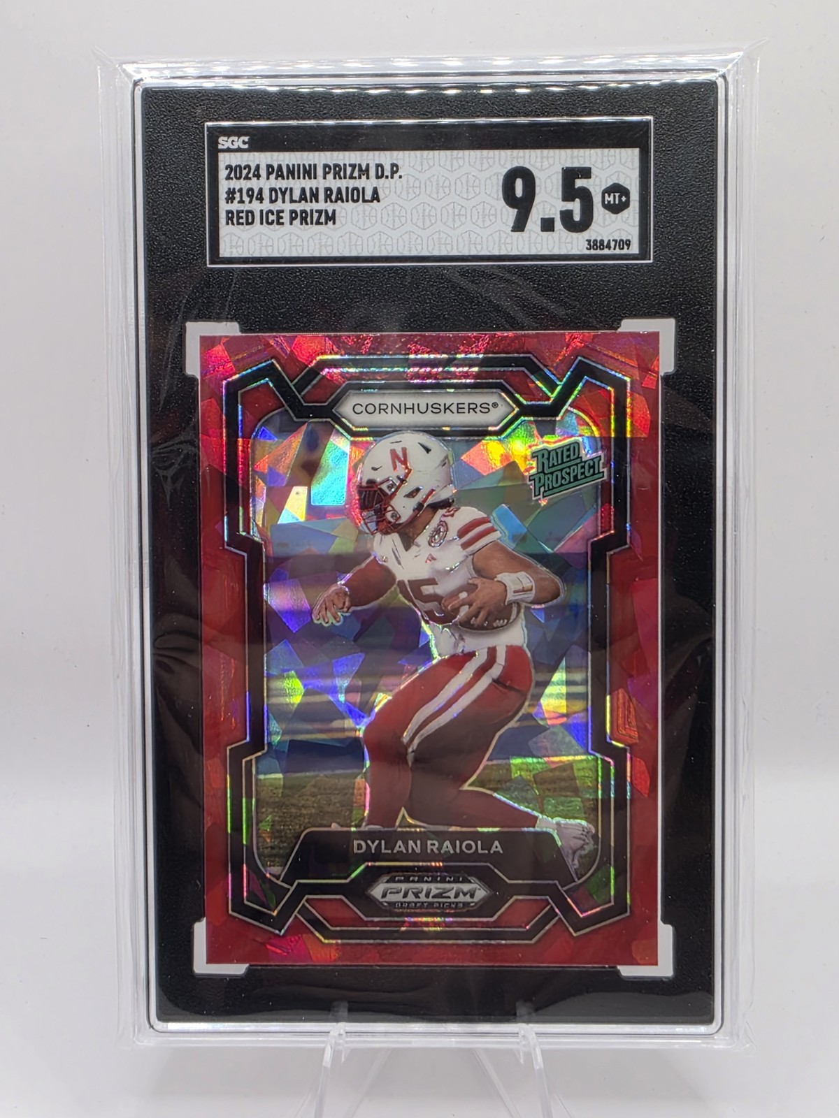 2024 Panini Prizm Draft Picks - Rated Prospect Dylan Raiola #194 Red Ice SGC 9.5
