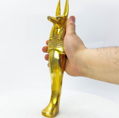 Ancient Egyptian Pharaonic statue of the god Anubis  god of deat Made Of Copper