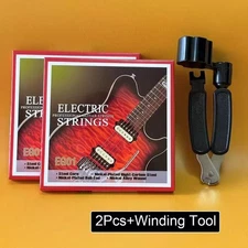 Electric Guitar Strings Set 09-42 Nickel-Plated Winding Tool 2 sets 2 Free Picks