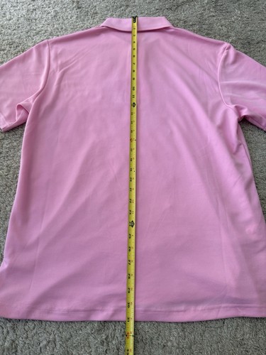 PGA Tour schönes babyrosa Polo Golf Shirt Large (L) Kurzarm - Bild 9 von 15