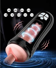 Male Masturbaters Automatic HandsFree Rotating Cup Thrusting Stroker Men Sex Toy