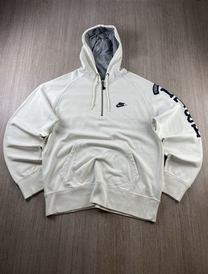 Nike Track & Field Vintage Quarter Zip Hoodie Sail Off-White Herren Gr. M