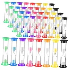 Set of 40 Pcs Sand Timer Kids 1 Minute Sand Timer Classroom 1 Minute Multicolor