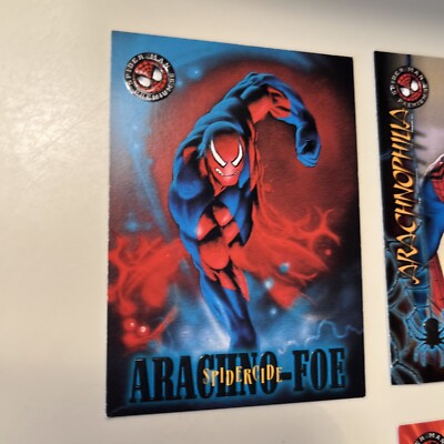 1996 Spider-Man Premium Fleer/Skybox Trading Cards Lot Of 8 #4,11