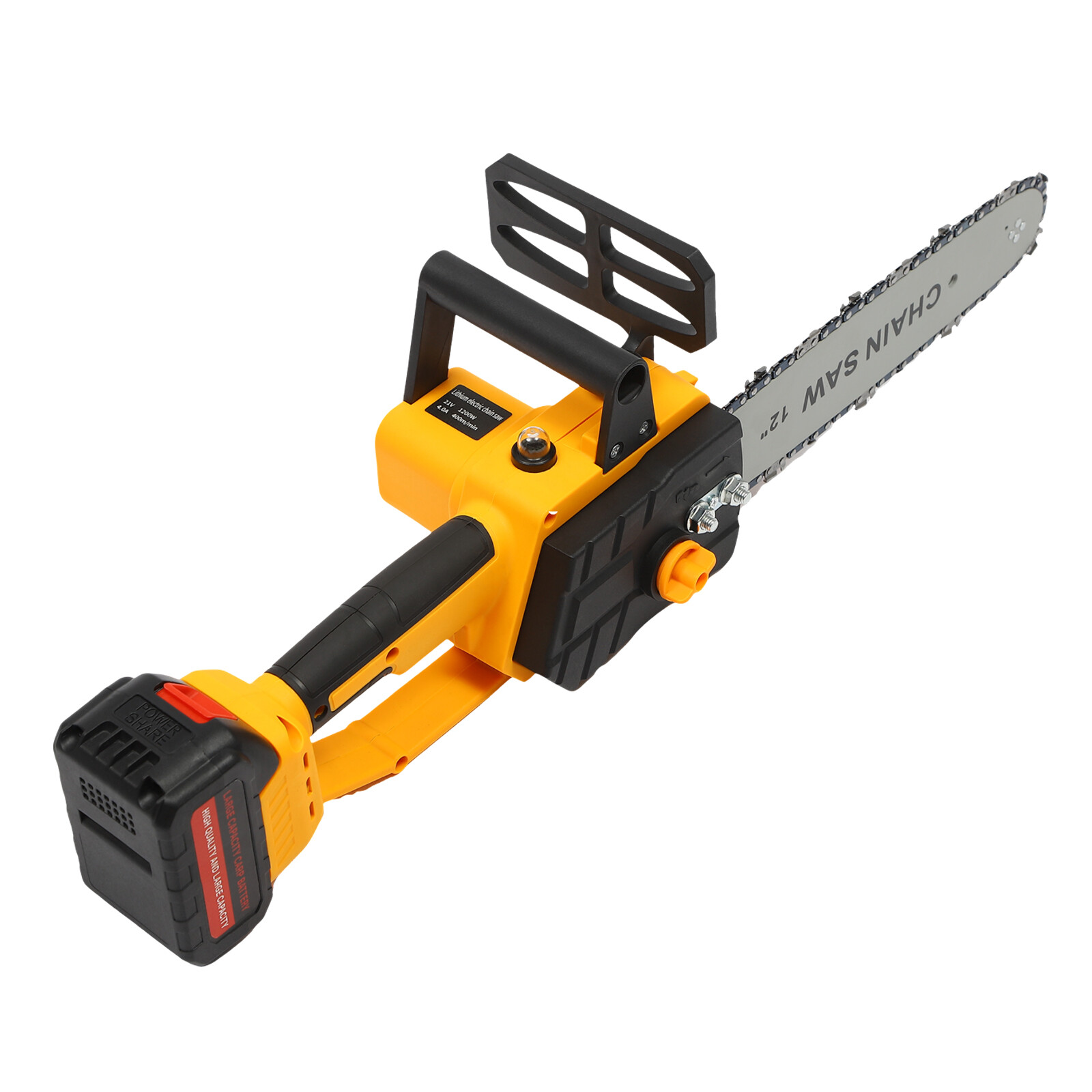 12 Inch Portable Cordless Chainsaw,electric Handheld Chain Saw with
