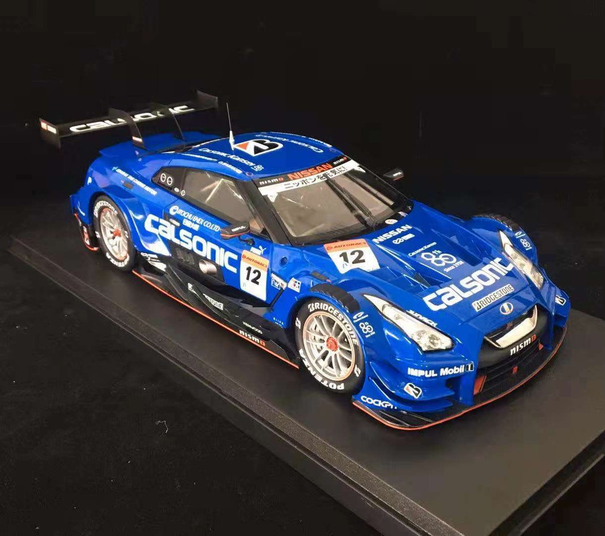 自動車 EBBRO 1/18 CALSONIC INPUL GT-R R35 EBBRO 1/18 Nissan GTR 2018 CALSONIC IMPUL SUPER #12 GT500 A