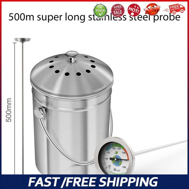 Stainless Steel 50cm Compost Soil Thermometer Tester Temperature Measuring Probe Stainless Steel 50cm Compost Soil Thermometer Tester Temperature Measuring Probe
