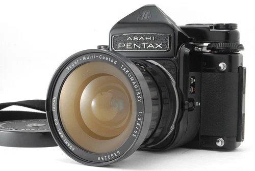 [MINT] Pentax 6x7 67 TTL Mirror Up Film Camera SMC T 55mm F/3.5 From JAPAN