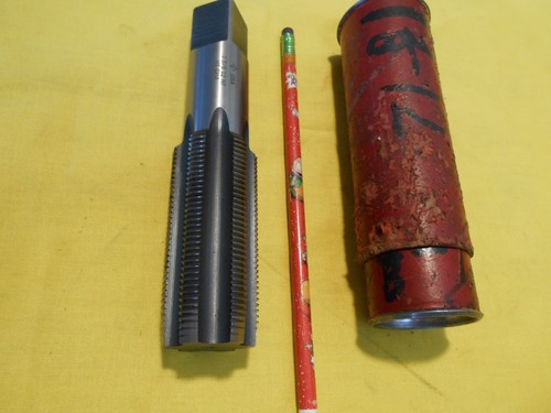 BUEN USADO 1 3/8"-12 GRIFO 6 flauta tapón roscado herramienta roscado CLEVELAND EE. UU. - Imagen 2 de 2