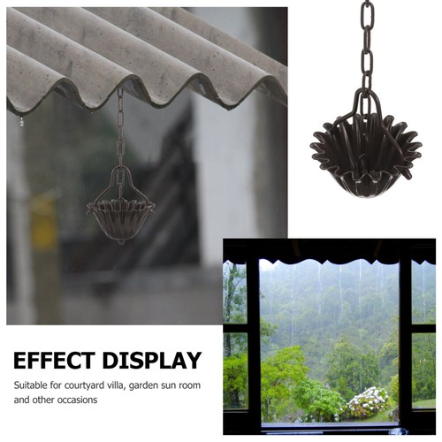 Rain Chain for Gutters Decorative Rain Chain Garden Gutters Rain Chain Metal - Picture 10 of 12