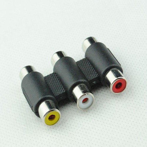 3RCA Audio Video AV Female to Female Coupler Jack Extender Cable Connector - UK - Picture 13 of 15