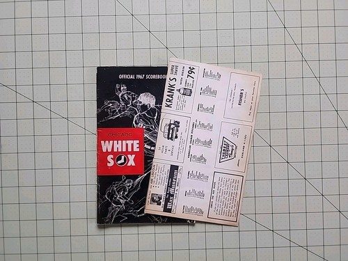1967 OFFIZIELLES SCOREBOOK CHICAGO WHITE SOX SCOREKARTE - Bild 11 von 11
