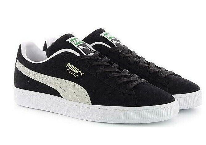Size 9.5 - Puma Suede Classic 21 Black White for sale online | eBay