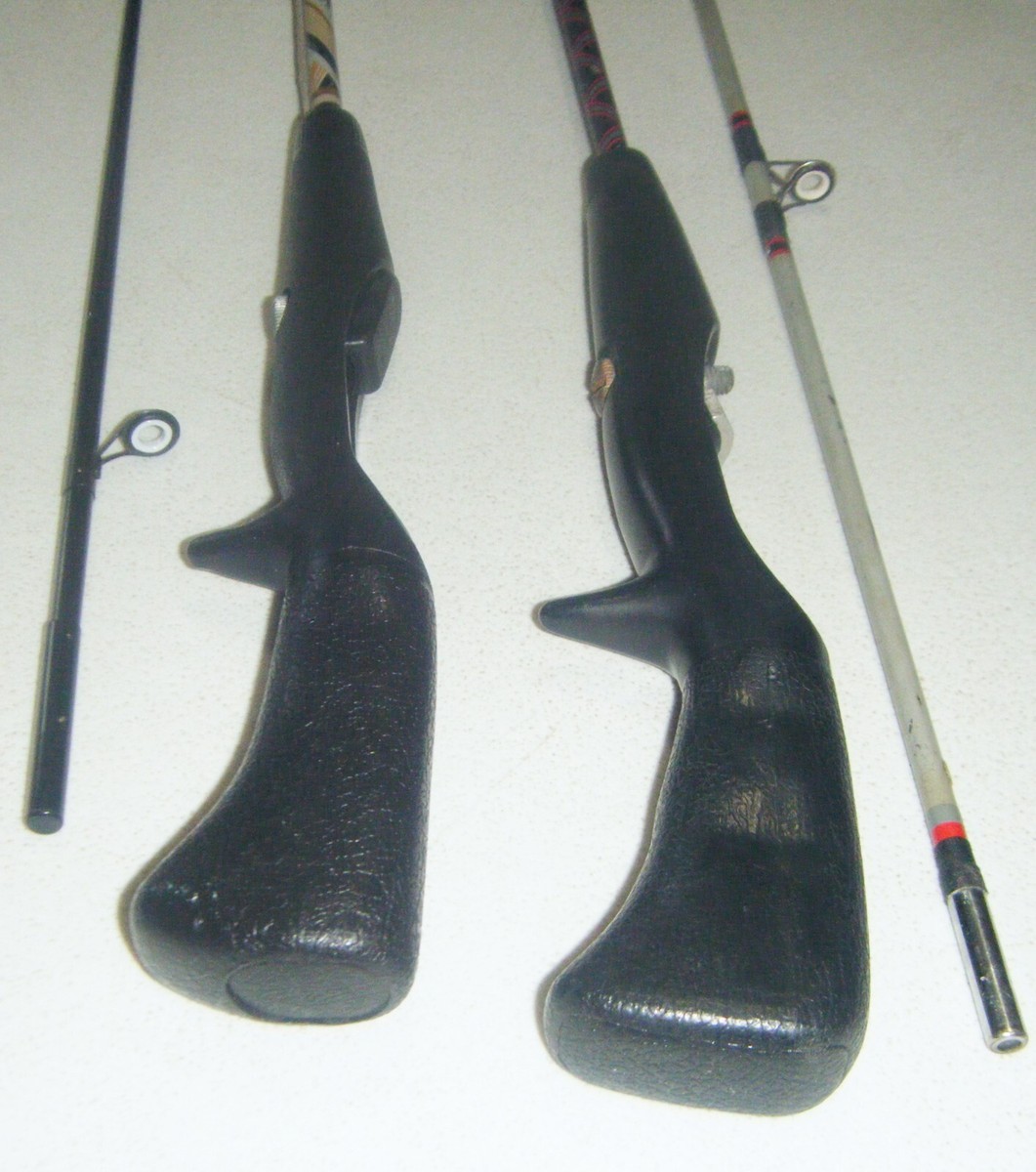 レア　zebco 4043 6' HEAVY ACTION ロッド　竿　USA製 2 Zebco 2pc Casting Rods - 5' Med. Action & 5'6” Heavy