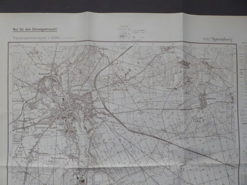 Spremberg, Landkarte Meßtischblatt 4452, Spreetal, Spreewitz, Granstein, 1940 - Picture 2 of 3