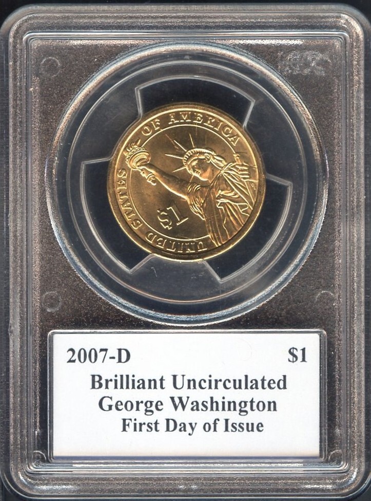 2007-D George Washington Presidential Dollar First Day Issue