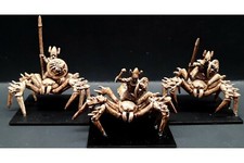 15mm Fantasy Dark Elf Ice Spider Riders (3 figures)