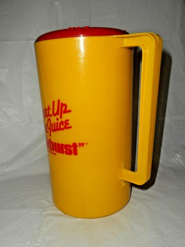 Starburst Fruit Chews 1/2 Gal Pitcher Start up the juice Advertising Yellow Red - Picture 5 of 11