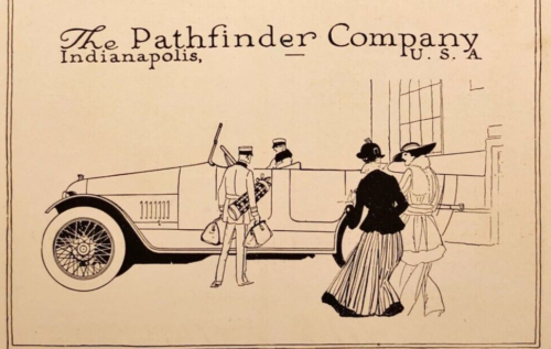 1916 Pathfinder The "Great" Touring Car Indianapolis Vintage Antique Print Ad