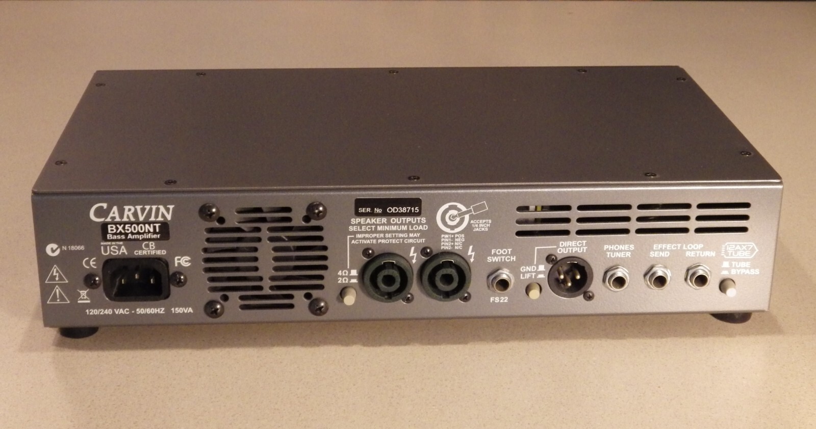 Carvin BX500 Bass Amplifier, excellent condition. eBay