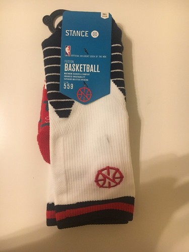 Men's New Orleans Pelicans Stance White Arena Logo Crew Socks Size S - 第 1/8 張圖片