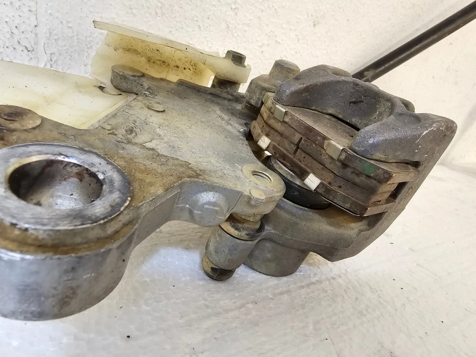 2001 Suzuki DRZ 250 Rear Brake Assembly Caliper Foot Pedal Lever Res Hose Master - Image 3 of 4