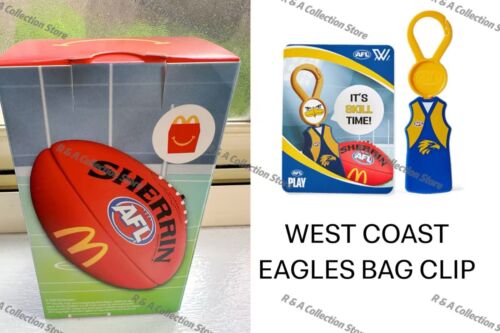 McDonald's 2025 Toys AFL Sports BAG CLIP With Stickers & Card New In Box - Pick - Picture 25 of 28