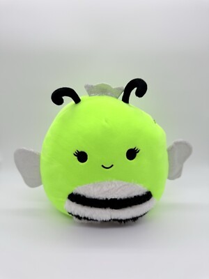 Squishmallow Official Kellytoy Plush Black Light Sunny the Bumble Bee 8''