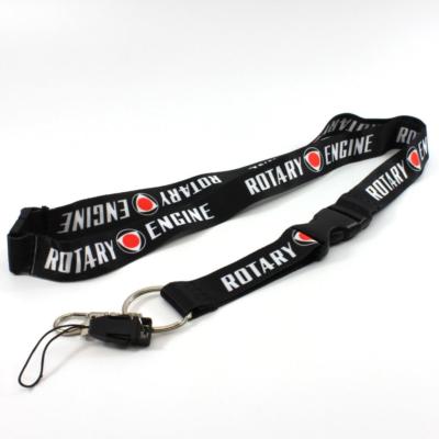 ROTARY ENGINE LANYARD V2 BLACK - RX7 RX8 ROTARY 12A 13B 20B TURBO FB FC FD