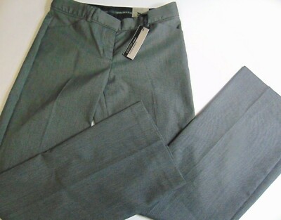 express editor pants luxury stretch womens 4 flare leg low rise NWT black