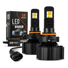 9005 Led Headlightfog Light High Low Beam Bulbs White Yellow Dual Colors 1 Pair