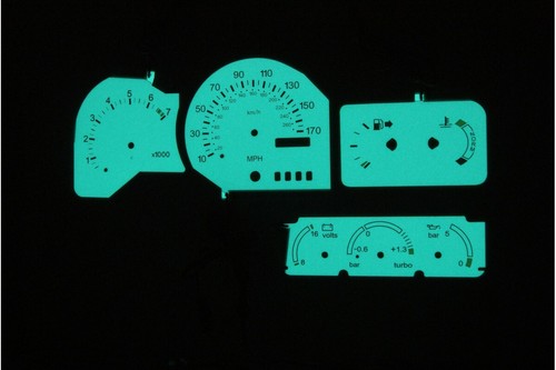 Ford Escort RS Cosworth INDIGLO plasma dials, replacement glow gauges glow gauge - Bild 5 von 8