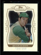 REGGIE JACKSON 2008 TOPPS STERLING #143 RARE BASE CARD SP  #134/250 AX1342