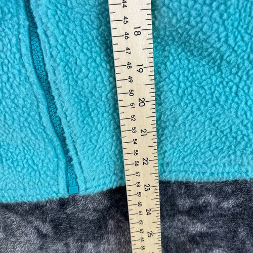 Vtg Patagonia Sherpa Deep Pile Fleece Vest Kids 14 Blue Mock Neck Full Zip - Picture 5 of 8